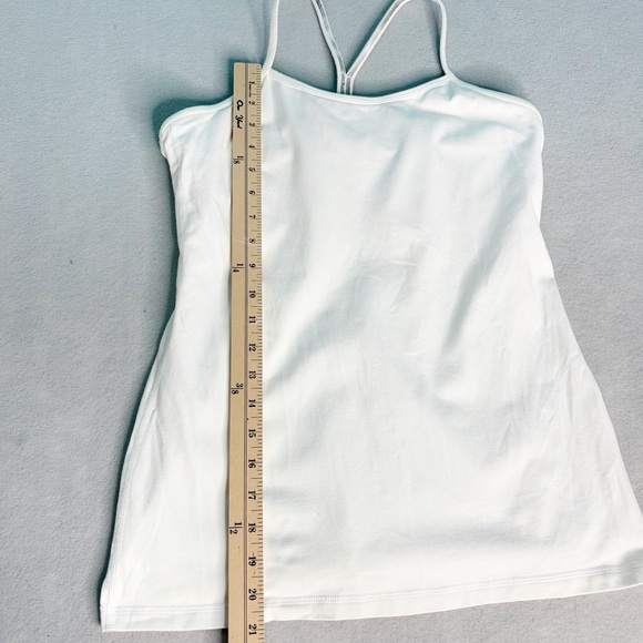 Lululemon Women's Workout Tank Top Scoop Neck Spaghetti Strap White Athletic 10 - Picture 3 of 7